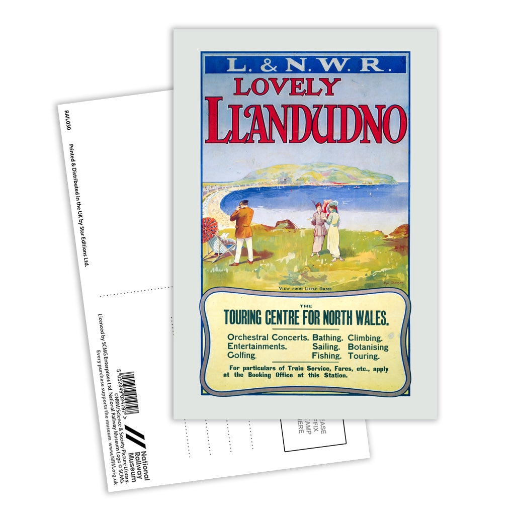 Lovely Llandudno Postcard Pack of 8