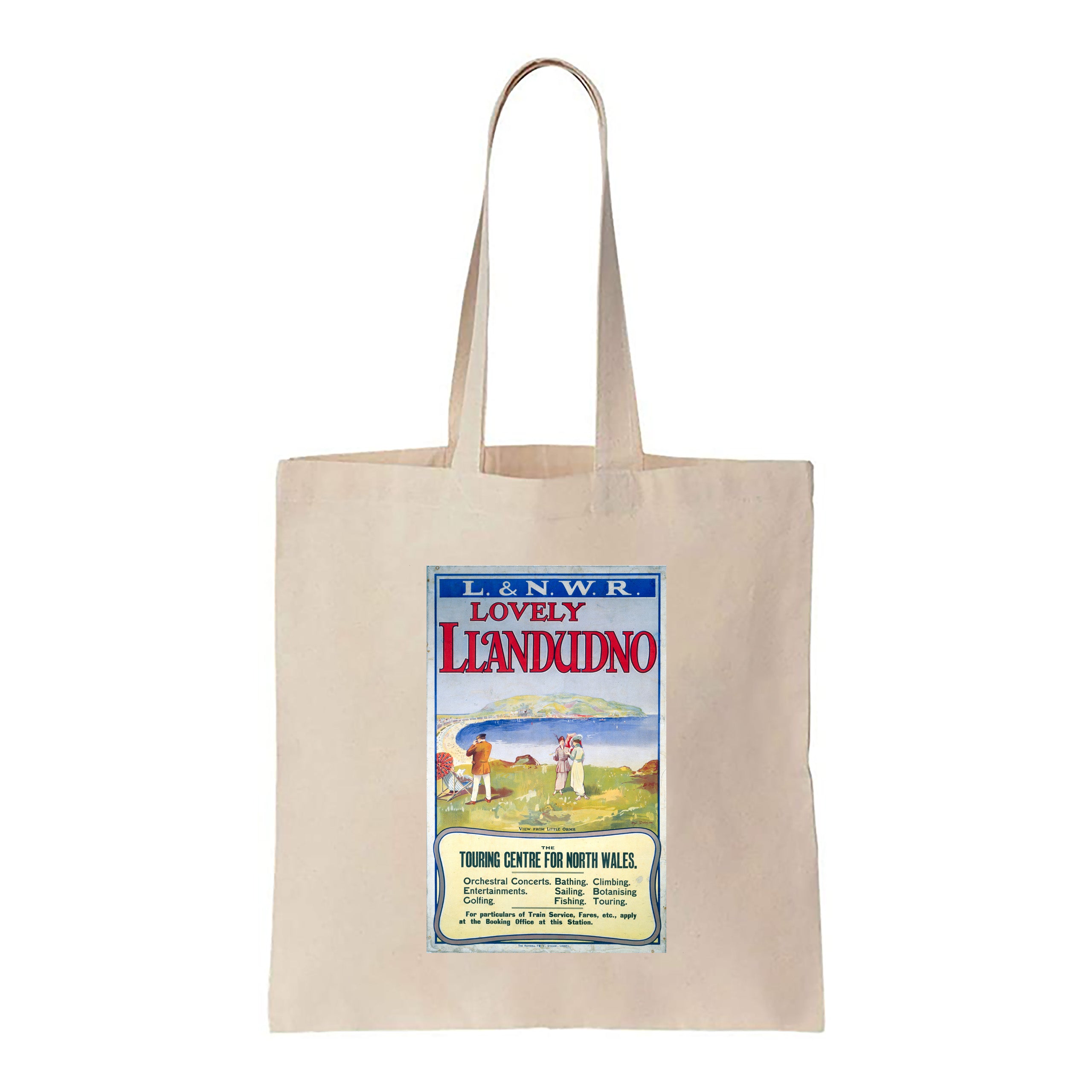 Lovely Llandudno - Canvas Tote Bag – Railway Posters