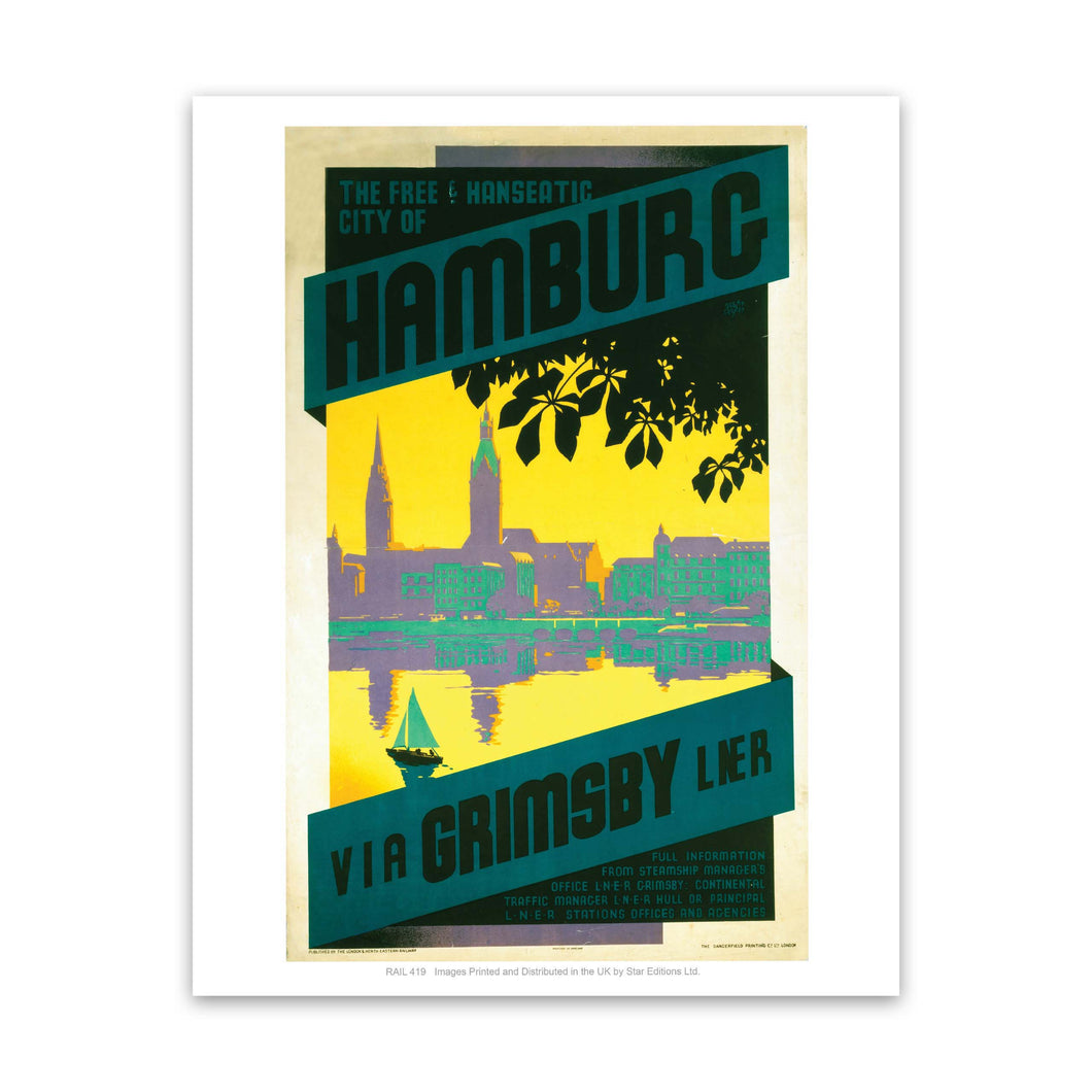 Hamburg via Grimsby Art Print