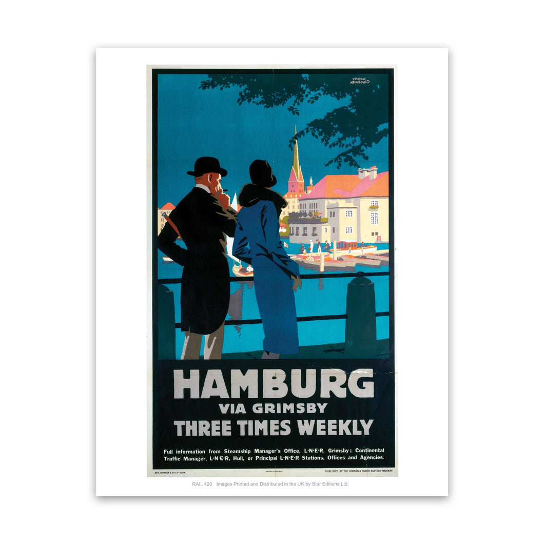 Hamburg via Grimsby weekly Art Print