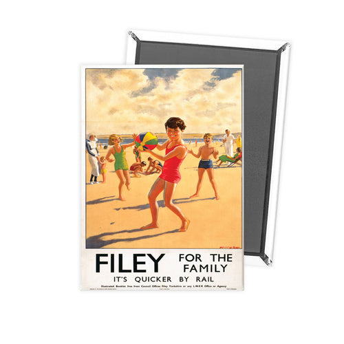 Filey for the family Fridge Magnet