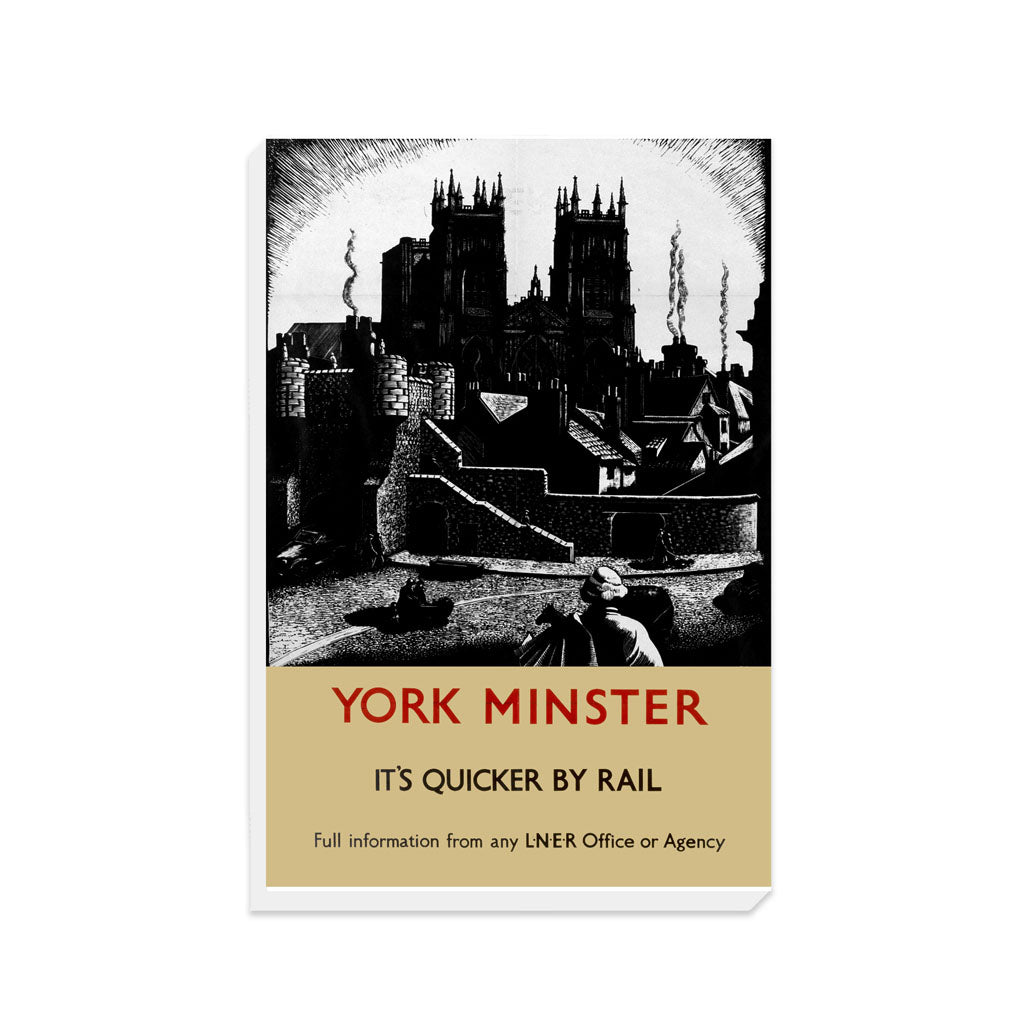 York Minster - Black and White - Canvas