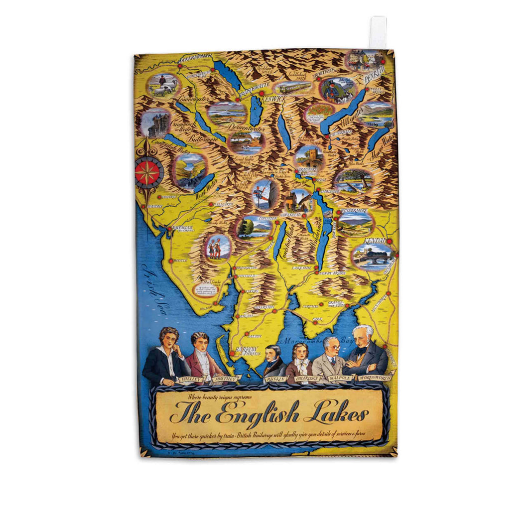 The English Lakes - Tea Towel