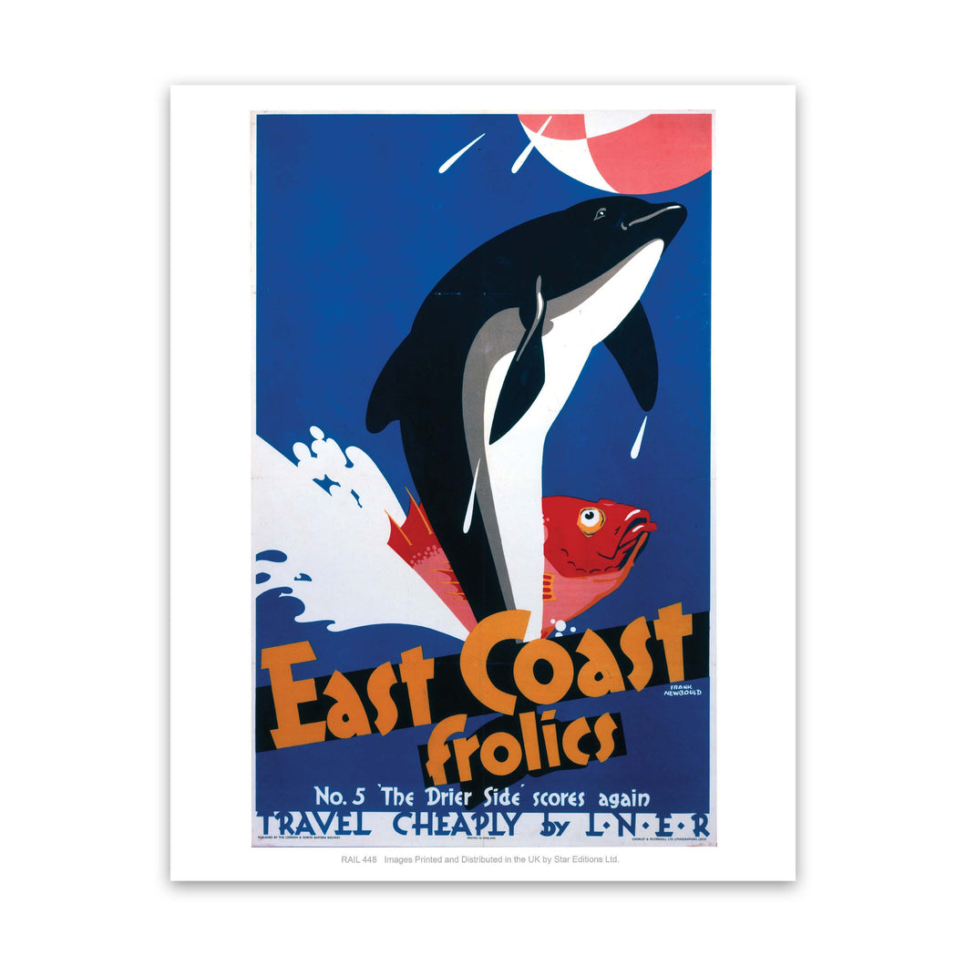 East Coast Frolics No 5 Art Print
