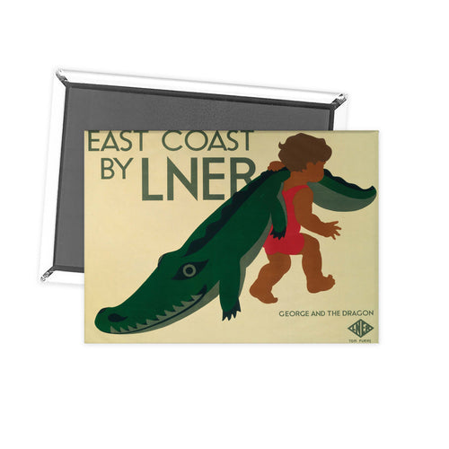 East coast by liner 2 - RAIL455 Fridge Magnet