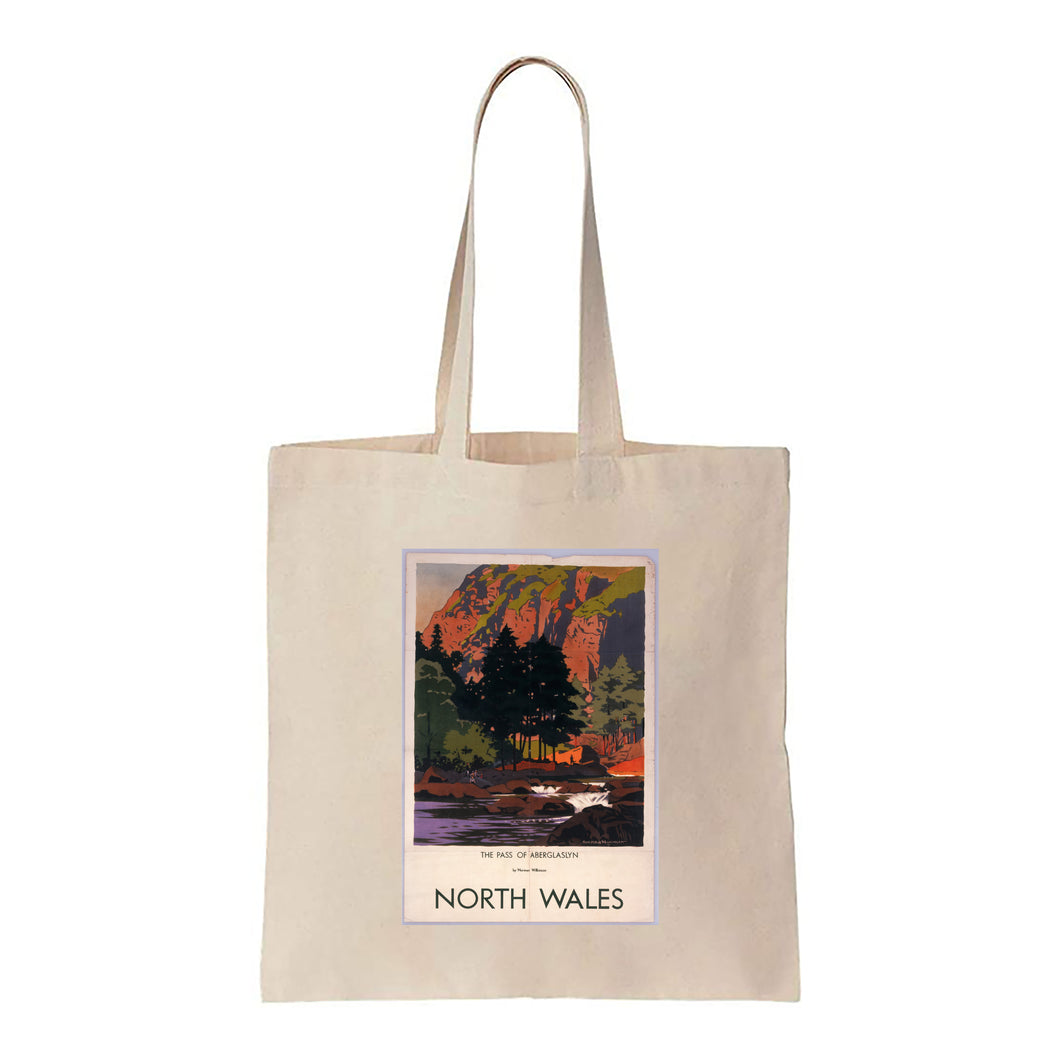 North Wales, the Pass of Aberglaslyn - Canvas Tote Bag