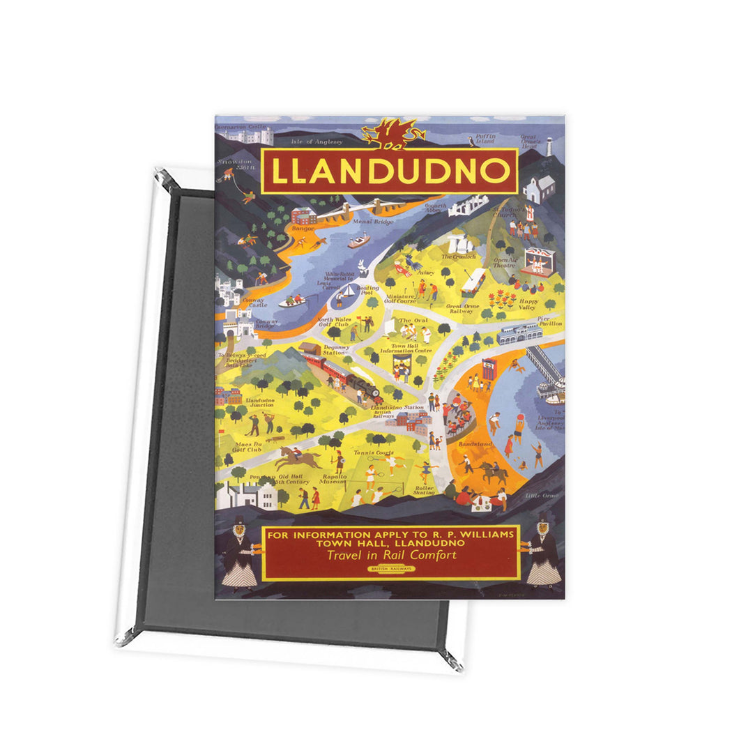 Llandudno for information Fridge Magnet