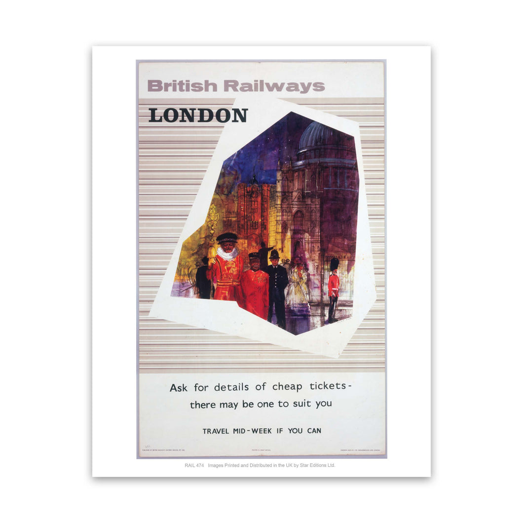 British railway London Art Print