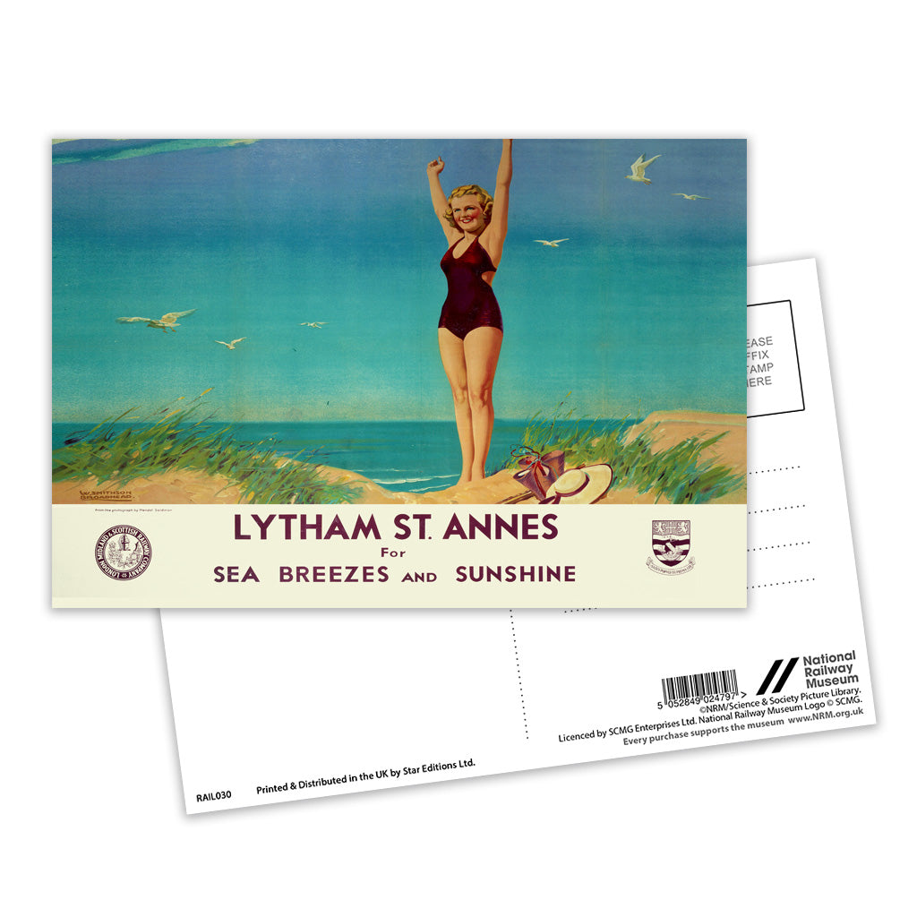 Lytham St Annes for Sunshine Postcard Pack of 8
