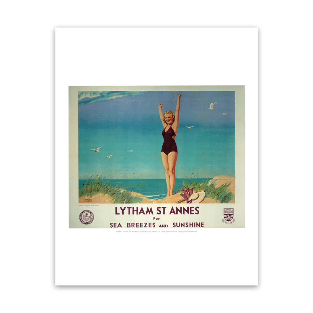 Lytham St Annes for Sunshine Art Print