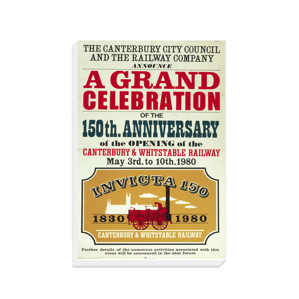 The 150th Anniversary of the Canterbury Railway - Canvas