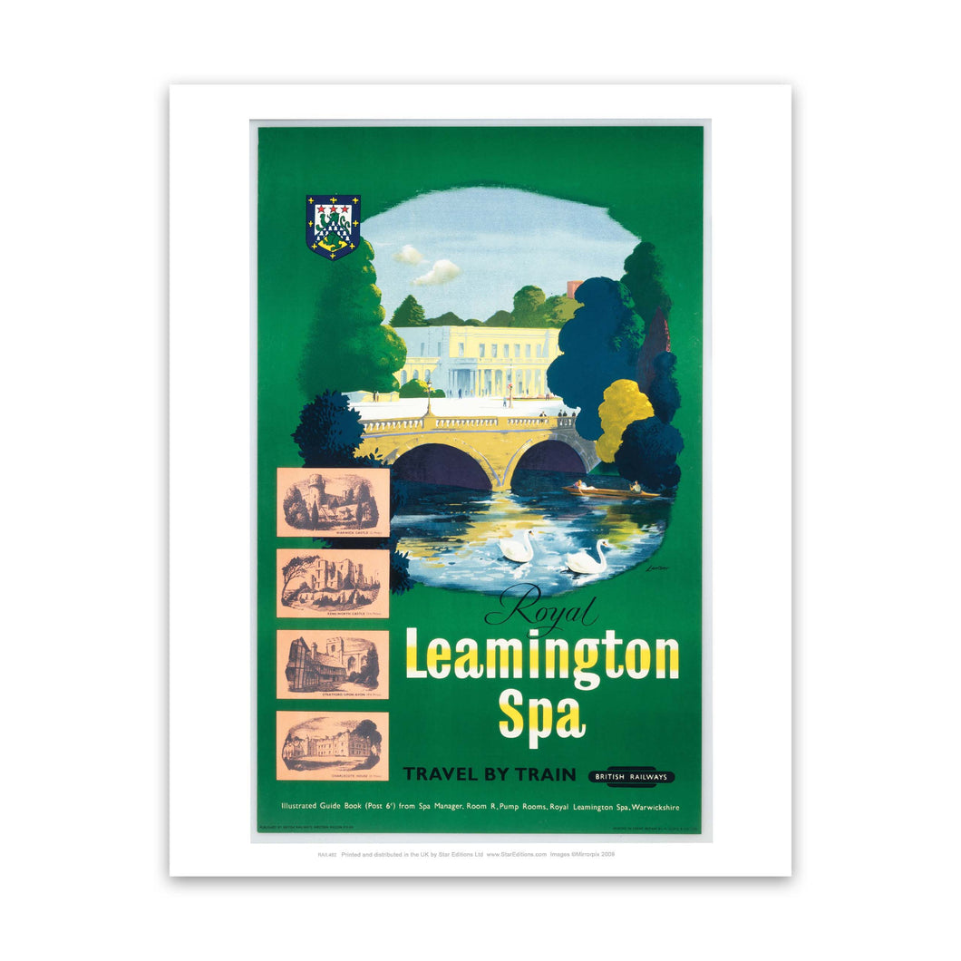 Royal Leamington Spa, Travel By Train Art Print