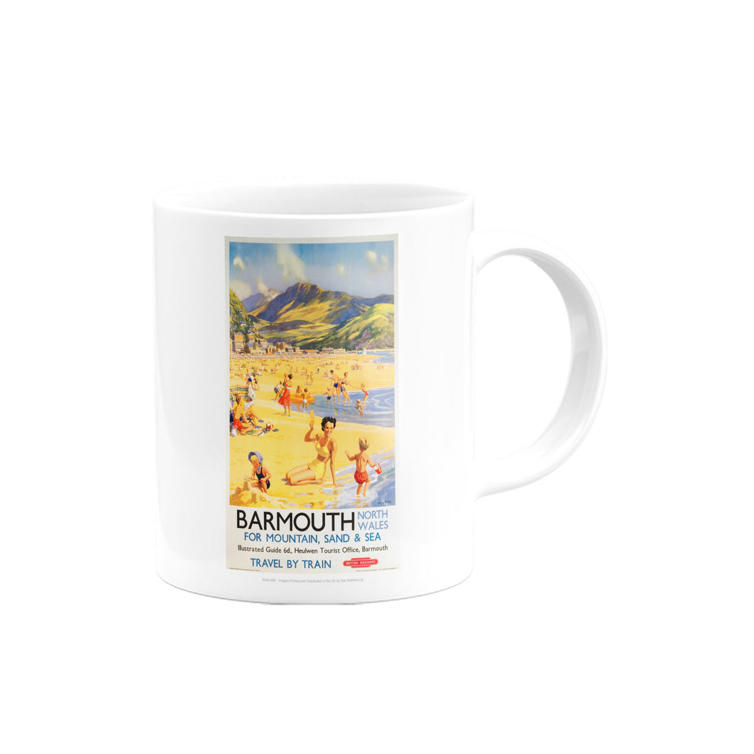 Barmouth North Wales for Mountain, Sand and Sea Mug