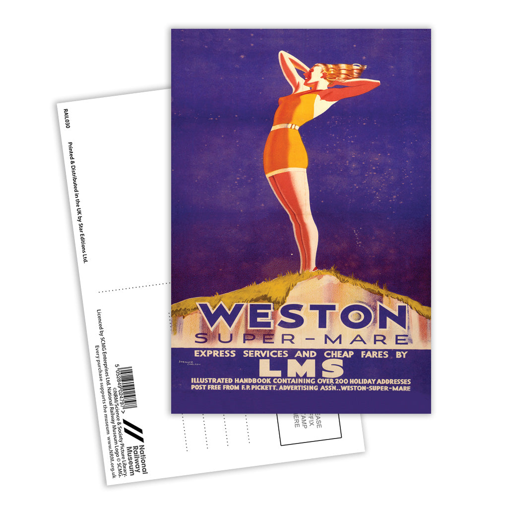 Weston-super-Mare Postcard Pack of 8