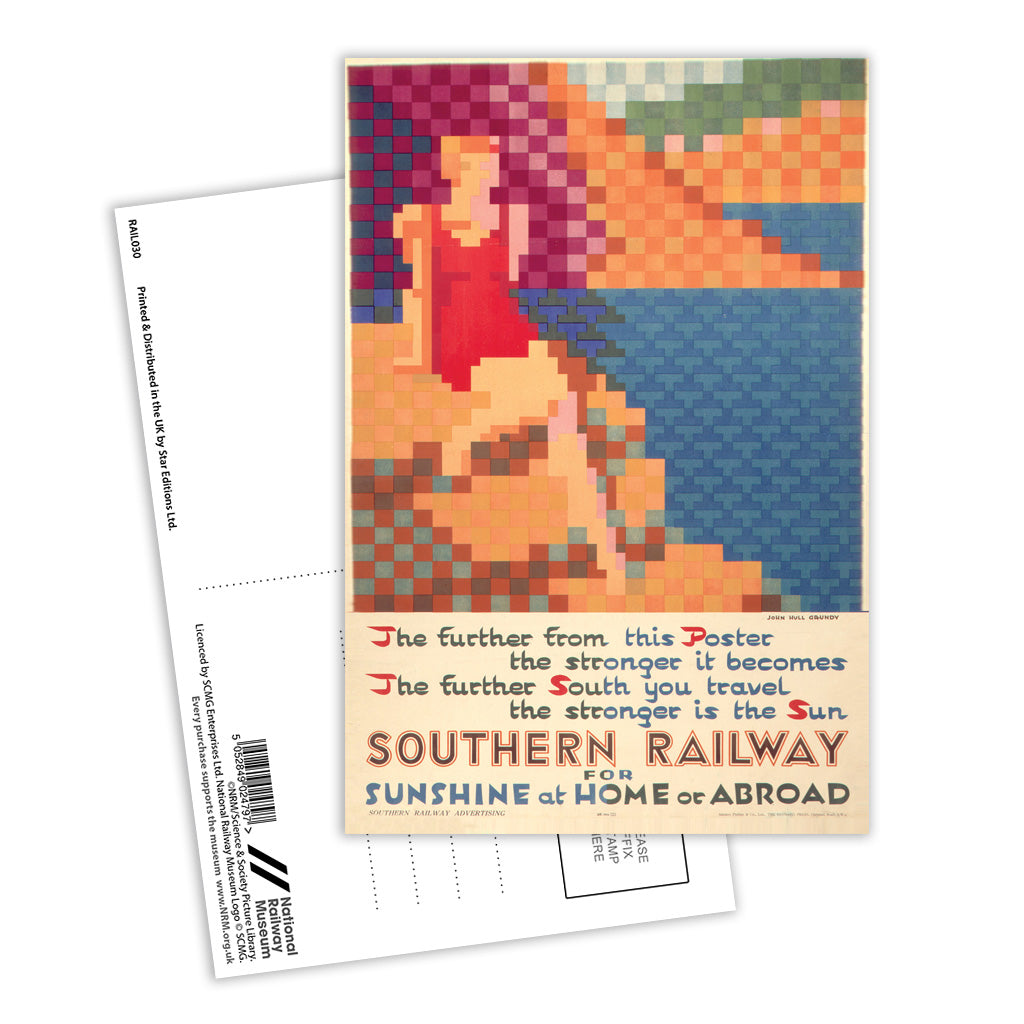 Southern Railway for Sunshine at Home or Abroad Postcard Pack of 8