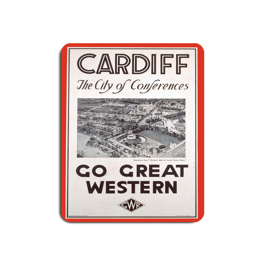 Cardiff The City of Conferences - Go Great Western - Mouse Mat
