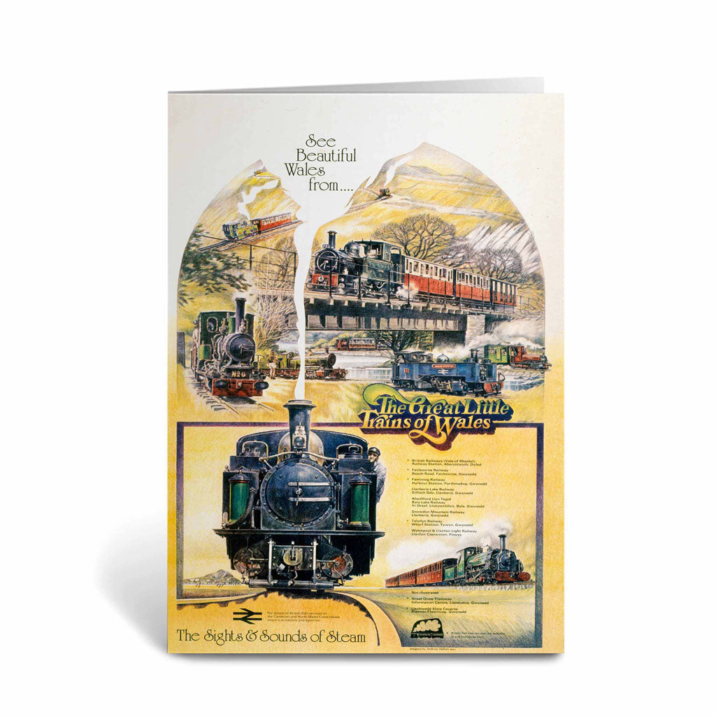 The Great Little Trains of Wales - the sights and sounds of steam Greeting Card