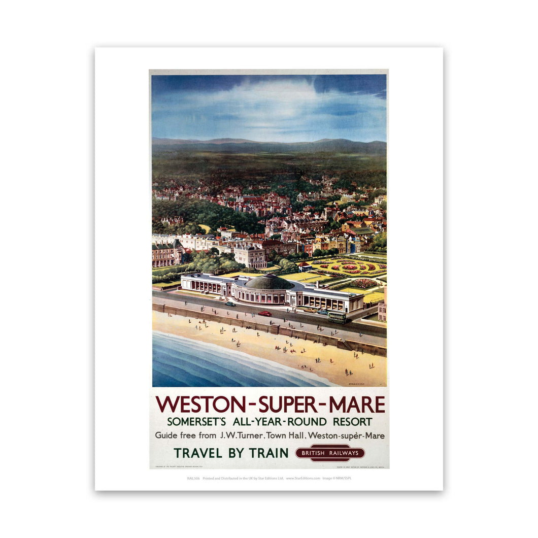 Weston-super-Mare - Somerset's all-year-round resort Art Print