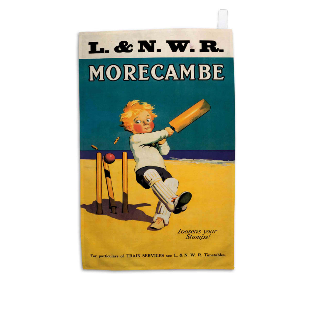 Morecambe - Loosens your stumps - Tea Towel