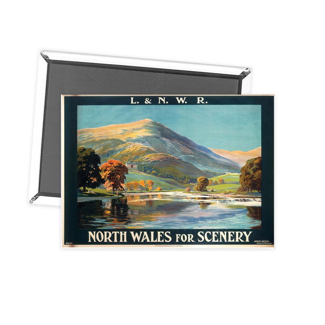 North Wales for Scenery Fridge Magnet