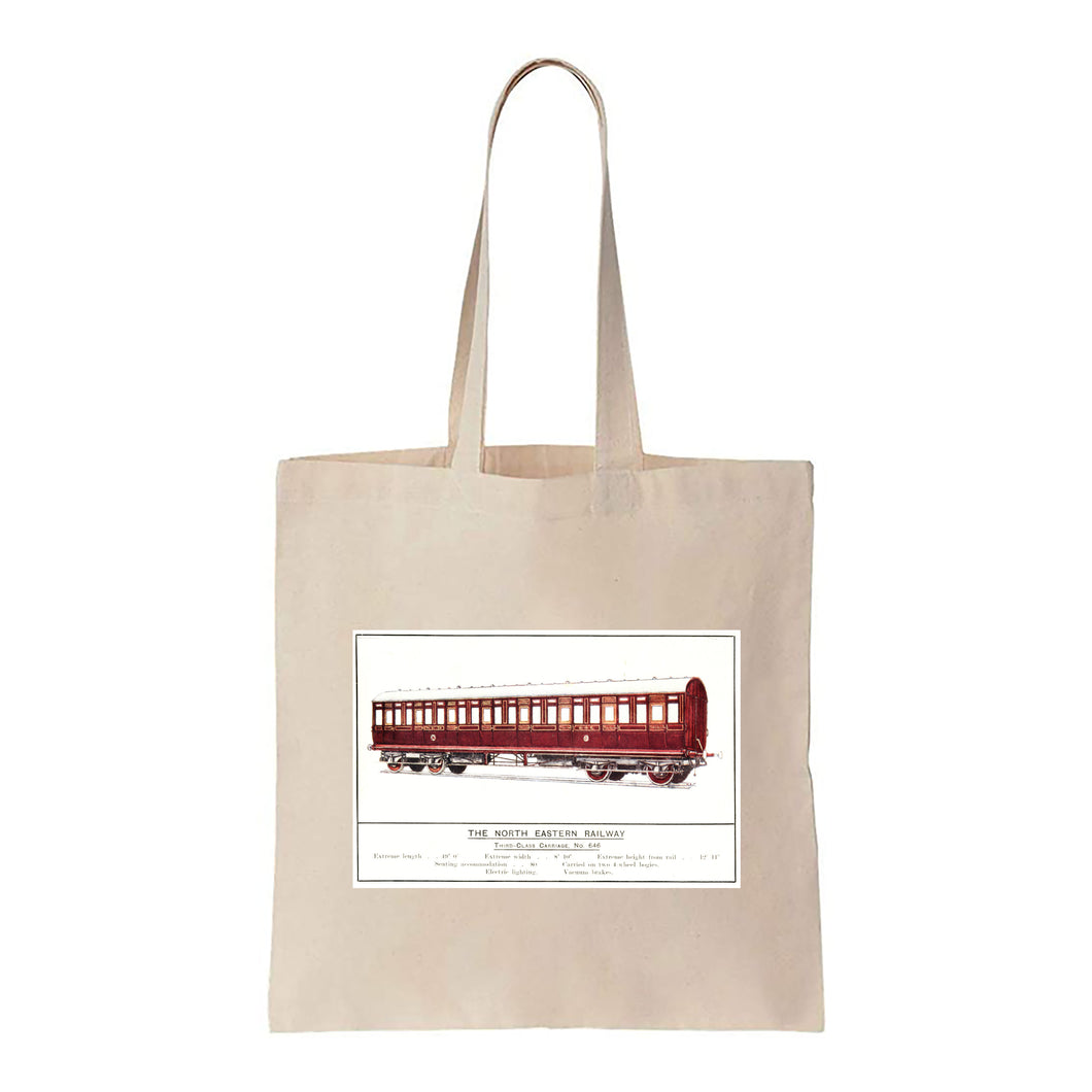 Third Class Carriage, No. 646 - North Eastern Railway - Canvas Tote Bag