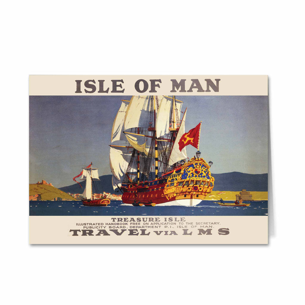 Isle Of Man - Treasure isle Greeting Card