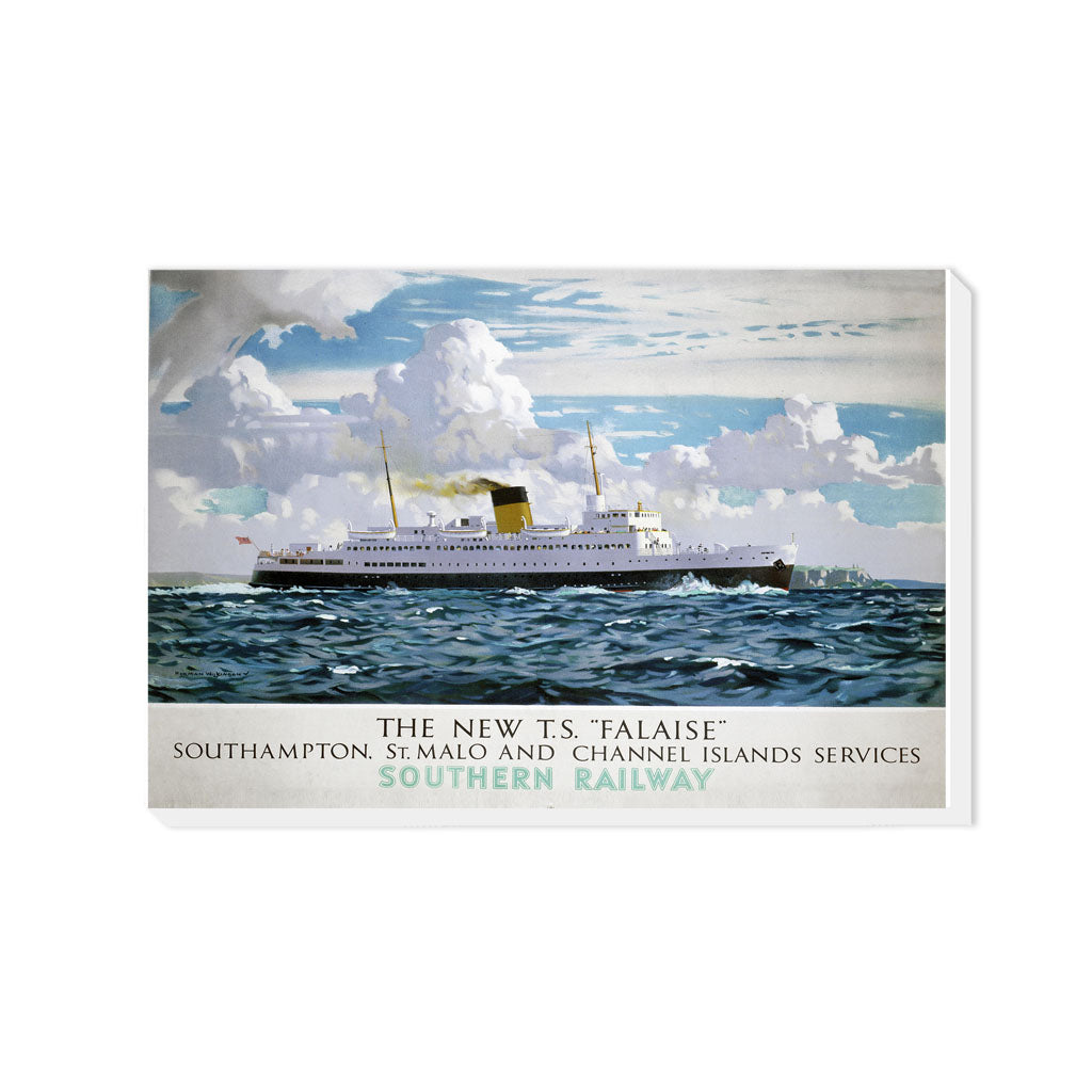 T.S. Falaise - Southampton, St. Mala and Channel Islands - Canvas