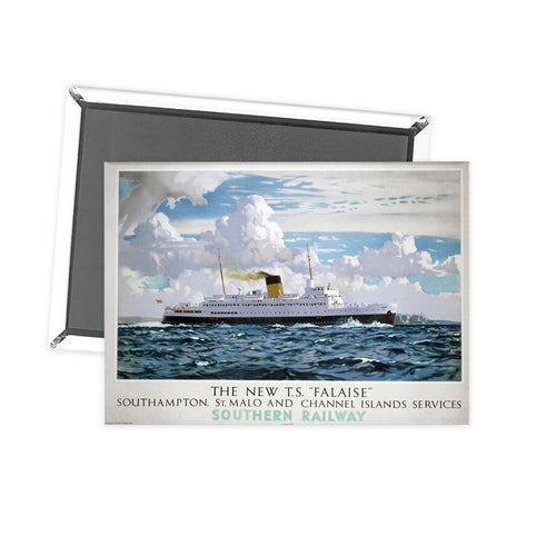 T.S. Falaise southhampton, St. Mala and Channel Island - Southern Railway Poster Fridge Magnet