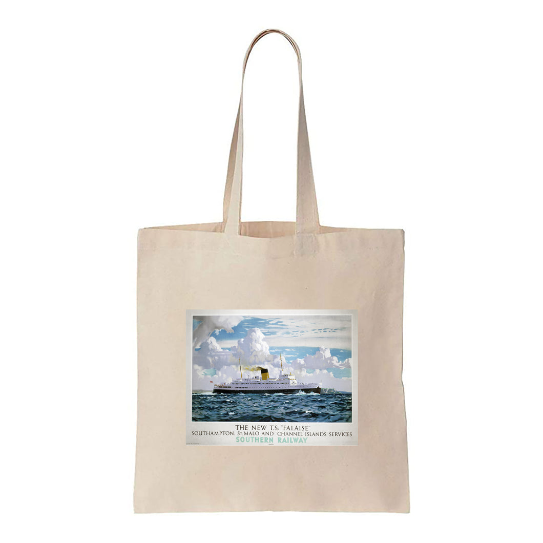 T.S. Falaise - Southampton, St. Mala and Channel Islands - Canvas Tote Bag