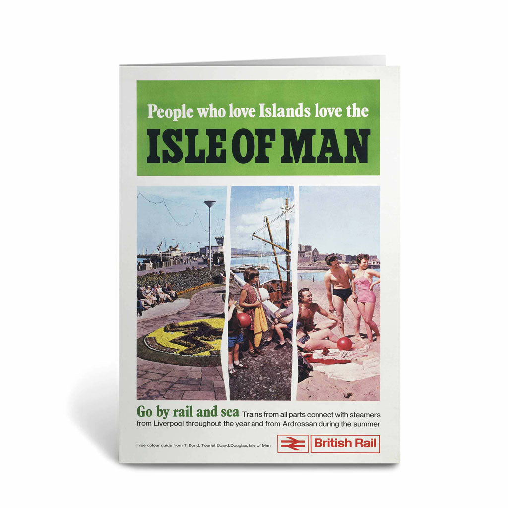 Isle Of Man, Go by Rail and Sea Greeting Card
