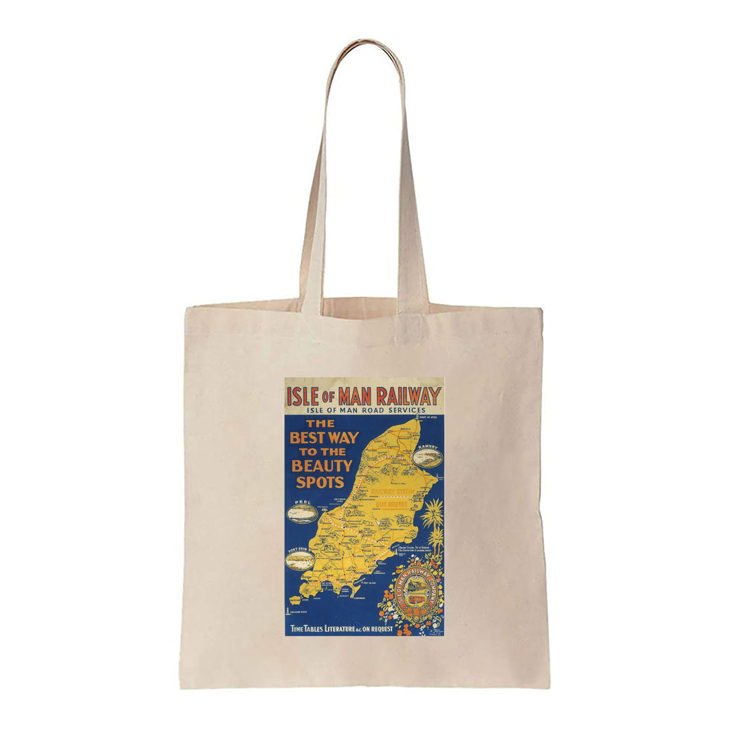 Isle Of Man Railway - The Best Way to the Beauty Spots - Canvas Tote Bag