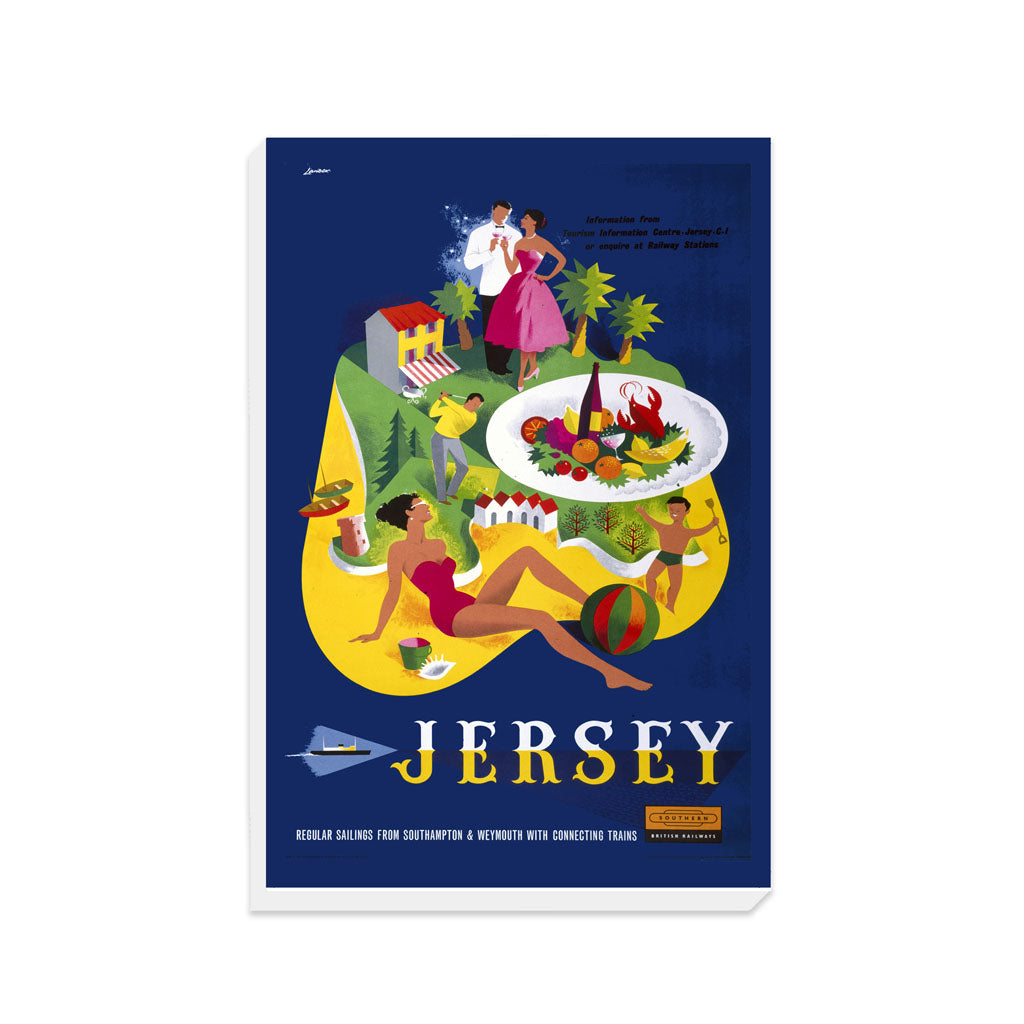 Jersey, from Southampton and Weymouth - Canvas