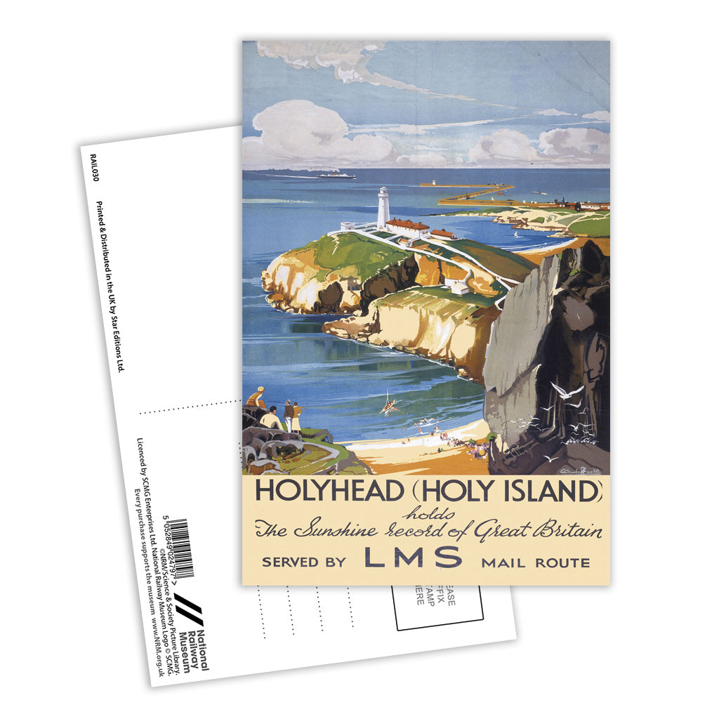 Holyhead, Sunshire record of Great Britain Postcard Pack of 8