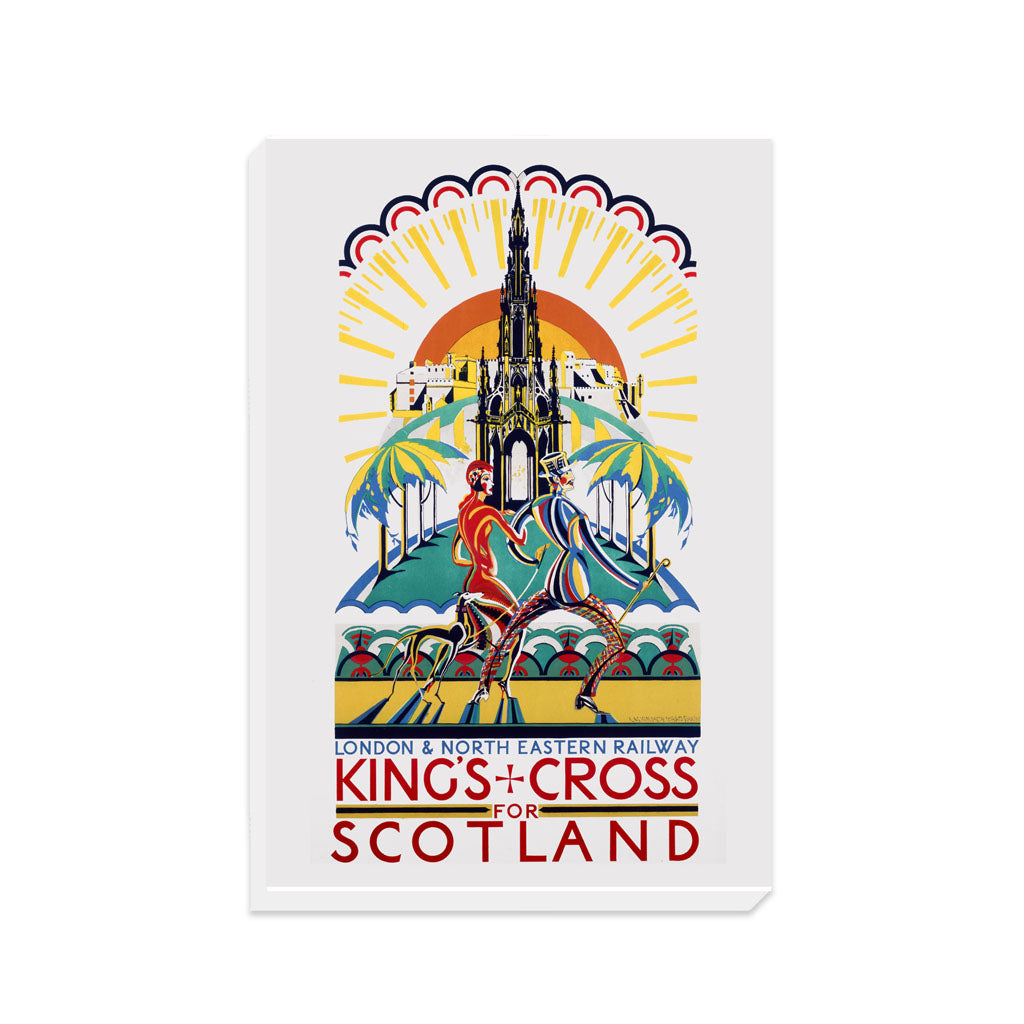 Kings Cross for scotland - London and North Eastern Railway Poster - Canvas