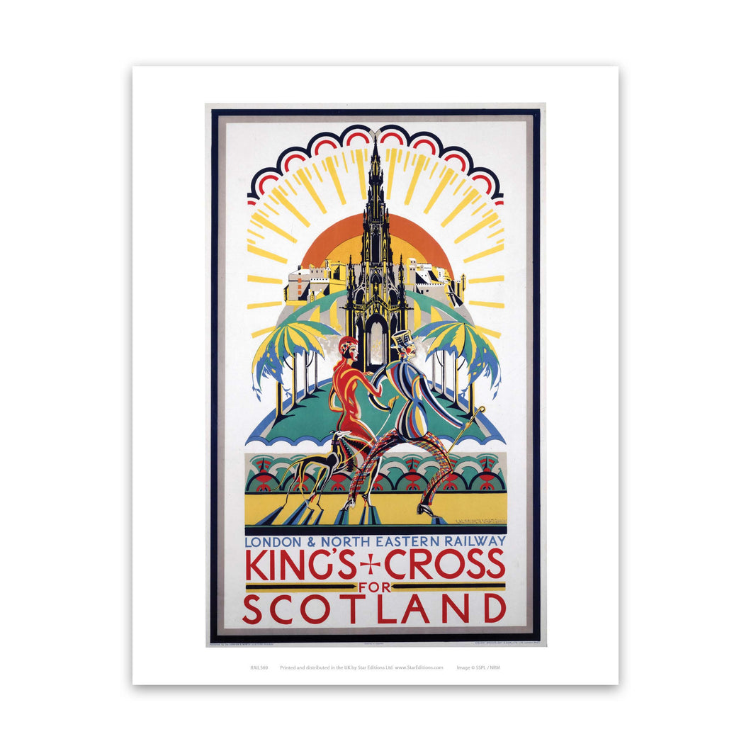 Kings Cross for scotland - London and North Eastern Railway Poster Art Print