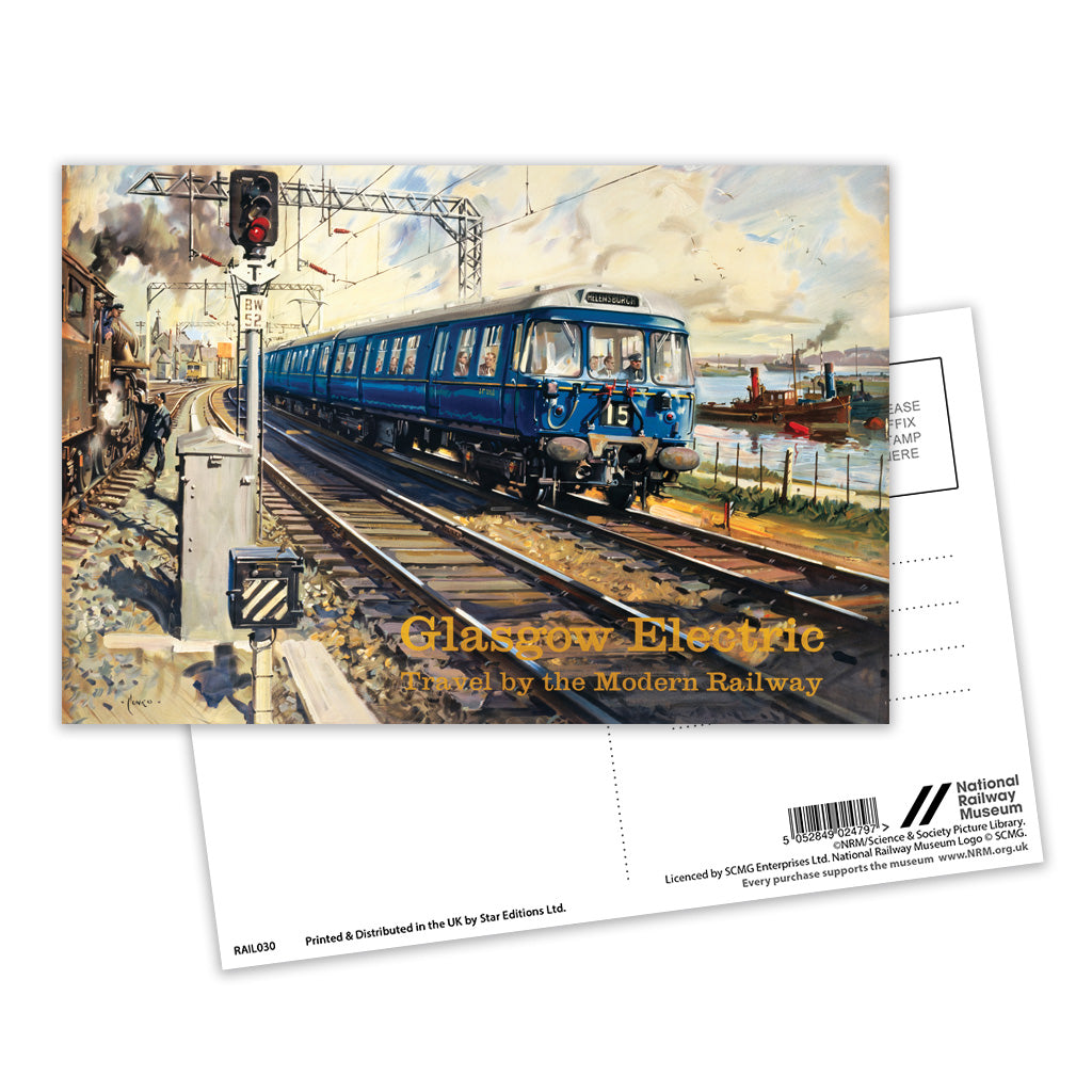 Glasgow Electric - Travel by the Modern Railway Postcard Pack of 8