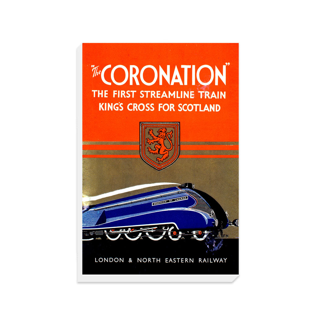 The Coronation Streamline Train - Kings cross for scotland - Canvas