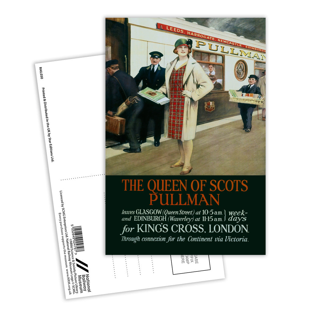 The Queen Of Scots Pullman - To Kings Cross Station Postcard Pack of 8