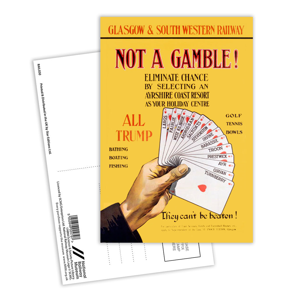 Not a Gamble - Ayrshire Coast Resort Postcard Pack of 8