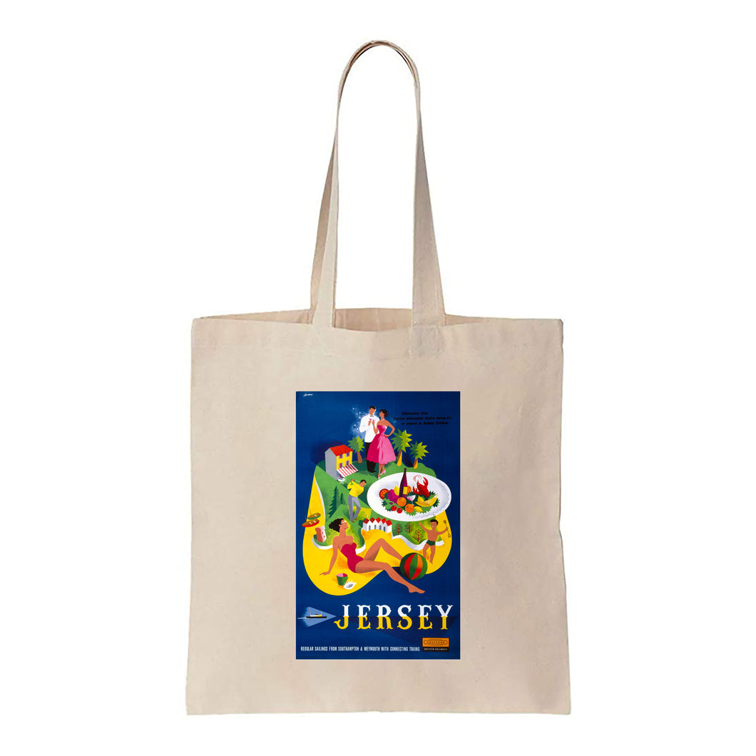 Jersey, British Railways - Canvas Tote Bag