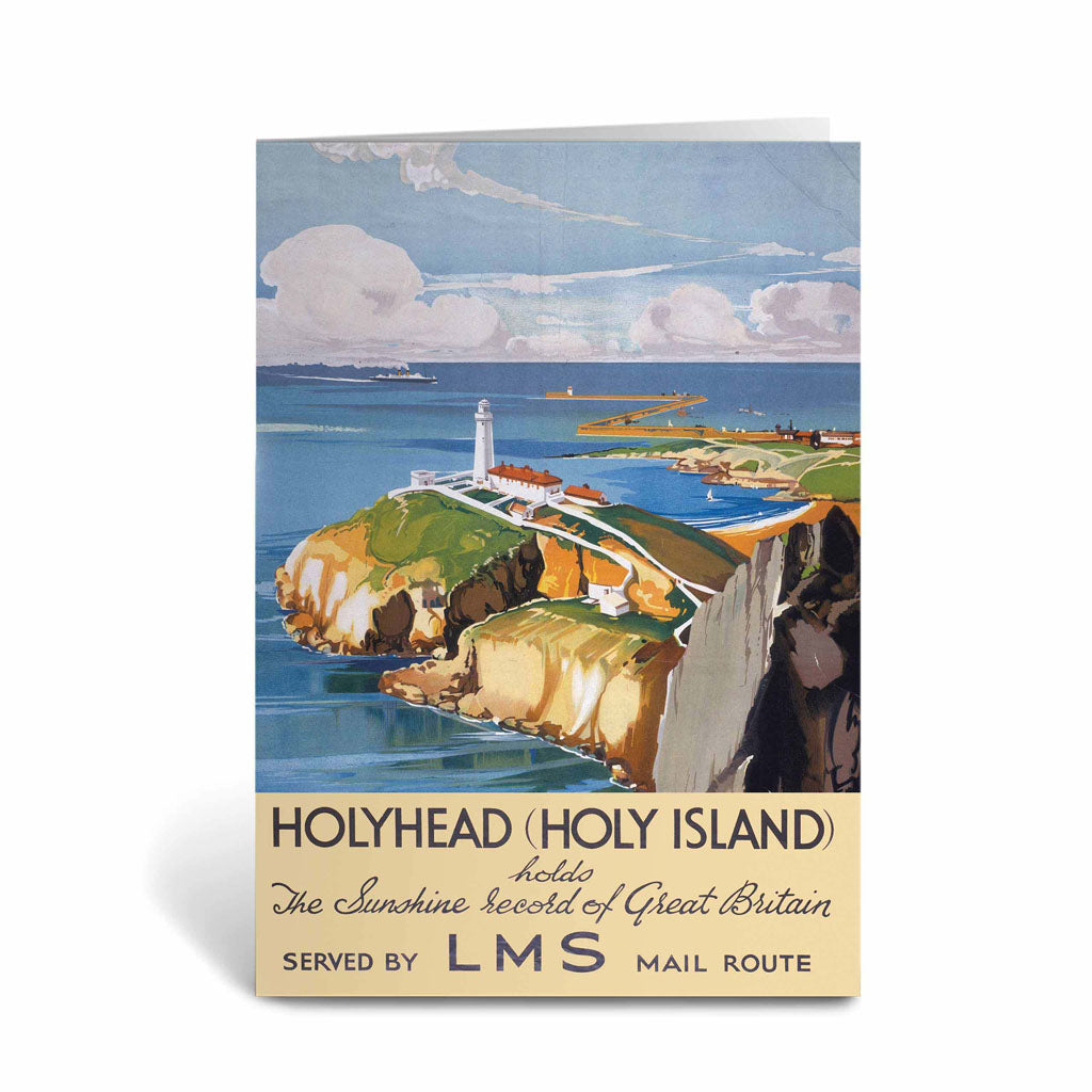 Holy Island - Sunshine Record Of Britain LMS Greeting Card