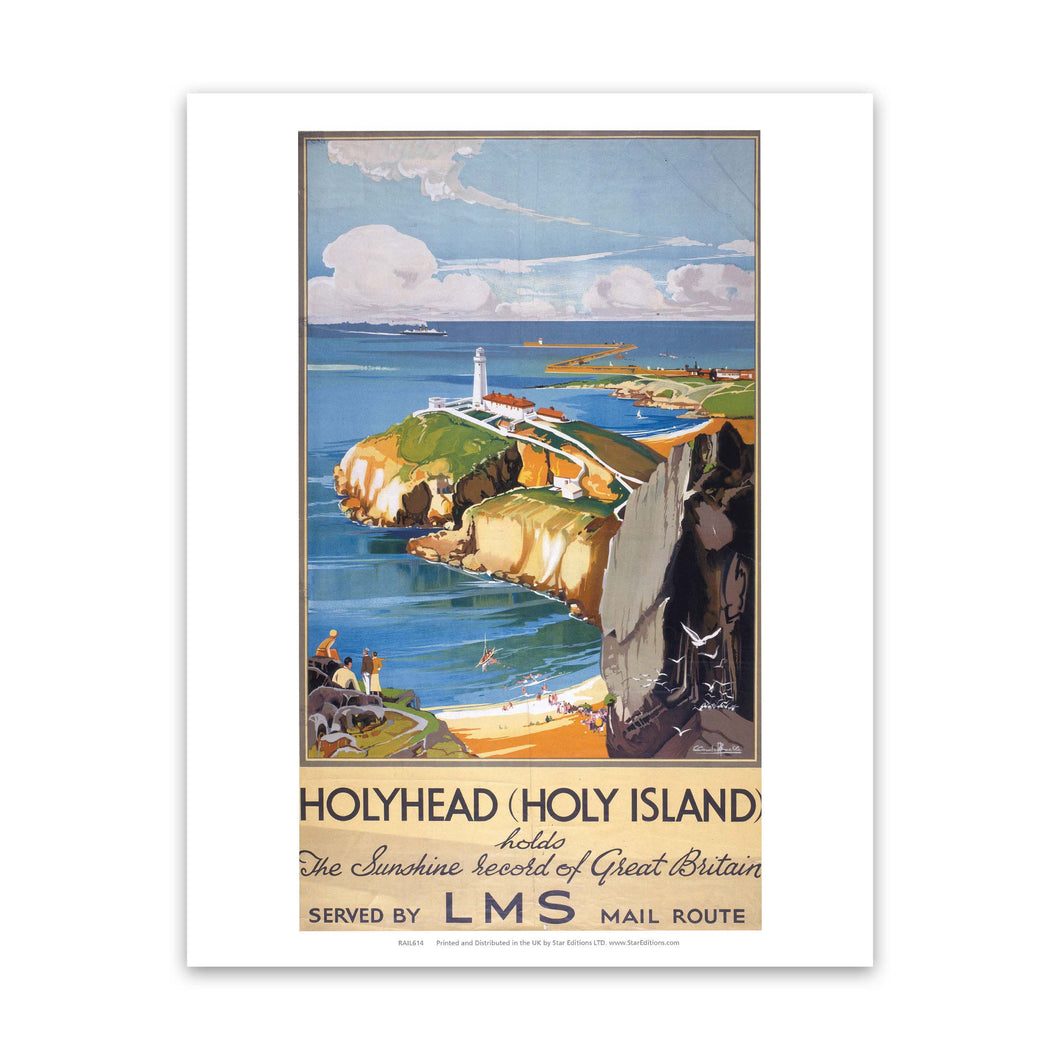 Holy Island - Sunshine Record Of Britain LMS Art Print