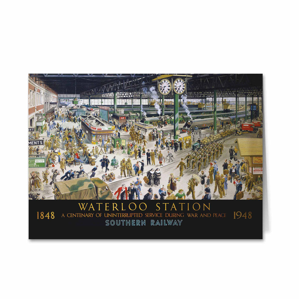 Waterloo Station - Southern Railway 1848 to 1948 Greeting Card