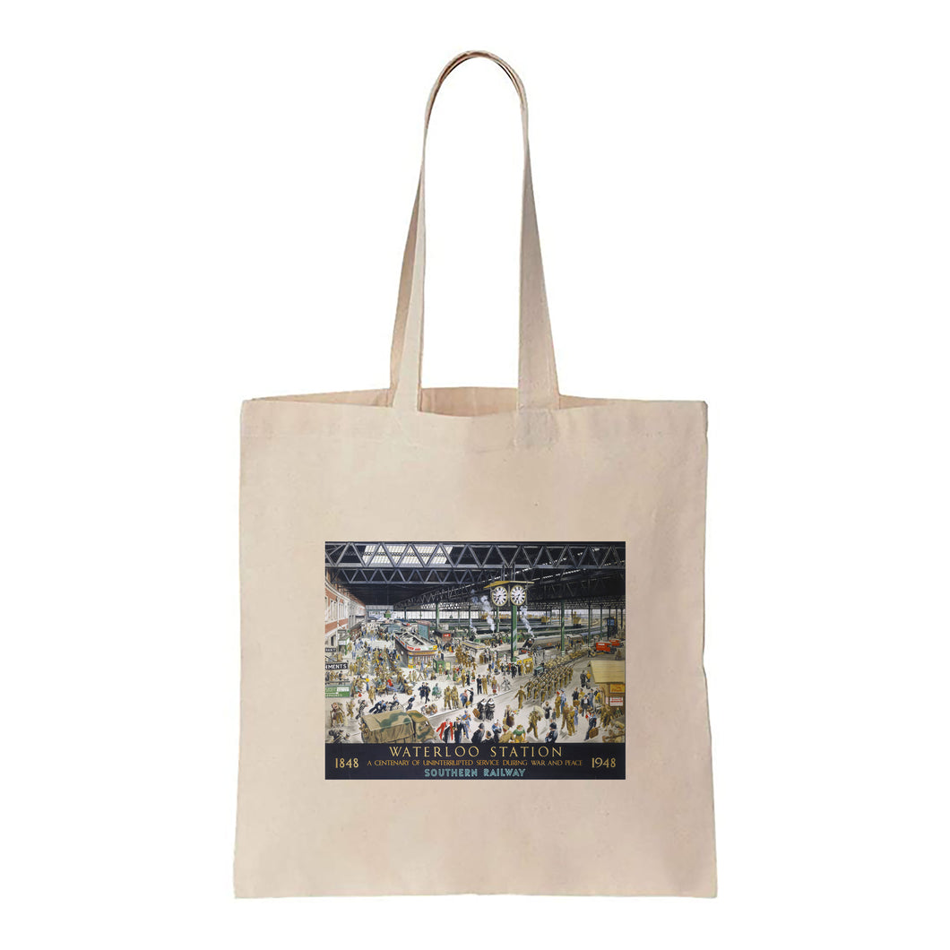 Waterloo Station - Southern Railway 1848 to 1948 - Canvas Tote Bag