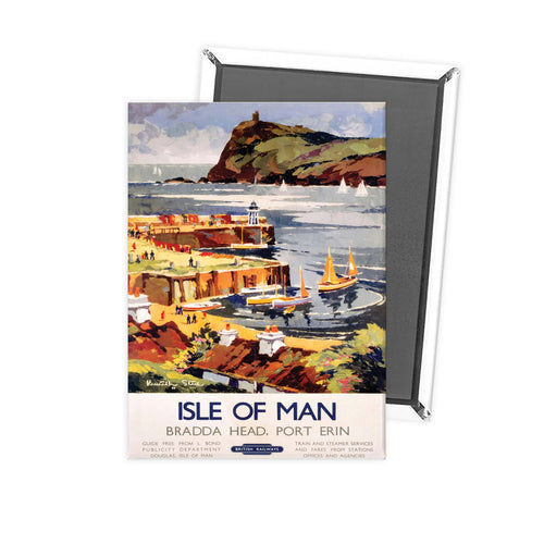 Bradda Head, Port Erin - Isle Of Man British Rail Fridge Magnet