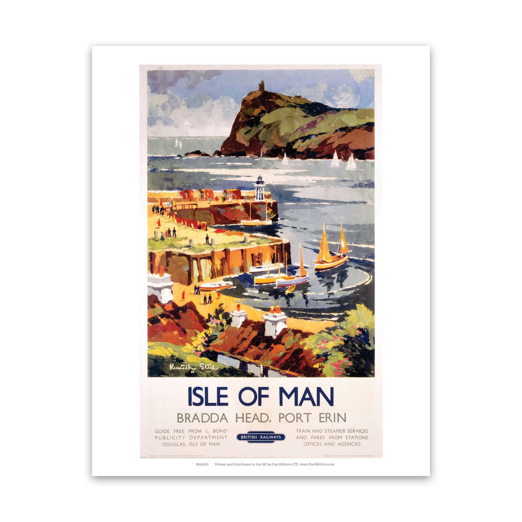 Bradda Head, Port Erin - Isle Of Man Art Print