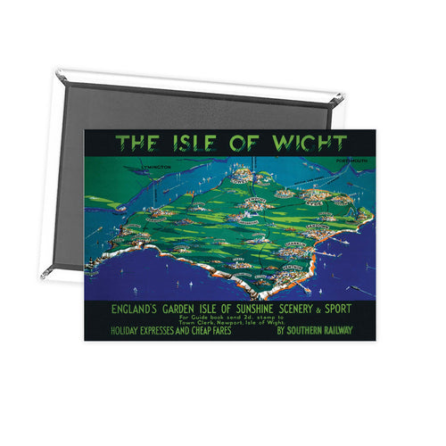 England's Garden Isle Of sunshine, Scenery and Sport - Isle Of Wight Fridge Magnet