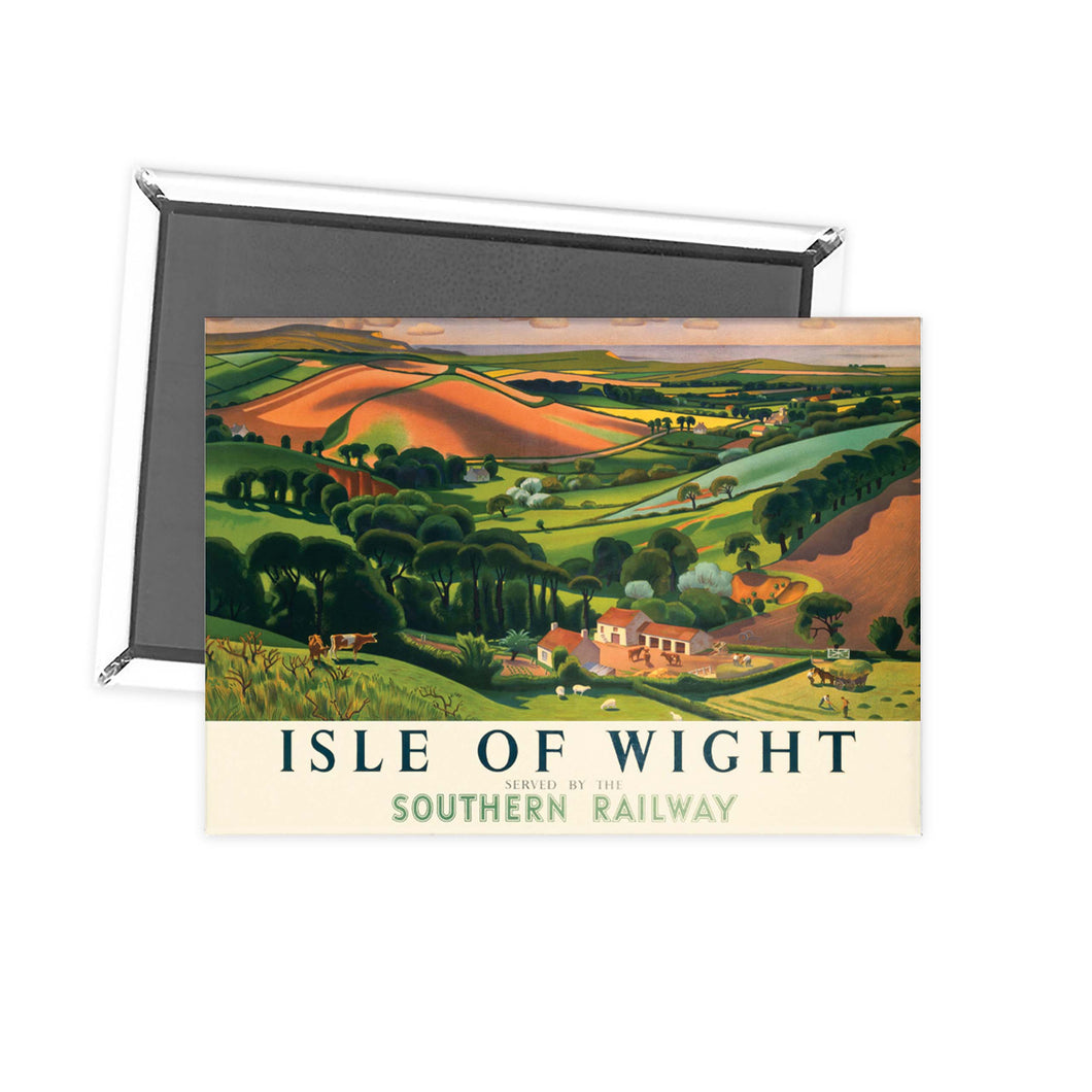 Isle of wight - Southern Rail Rolling hills Fridge Magnet