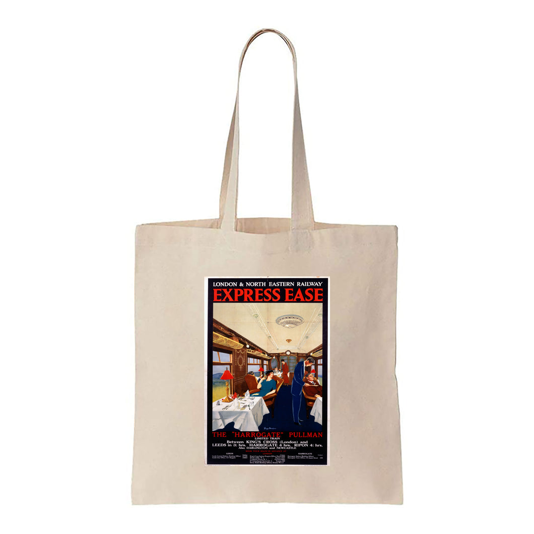 The Harrogate Pullman - Express Ease by London and North Eastern Railway - Canvas Tote Bag