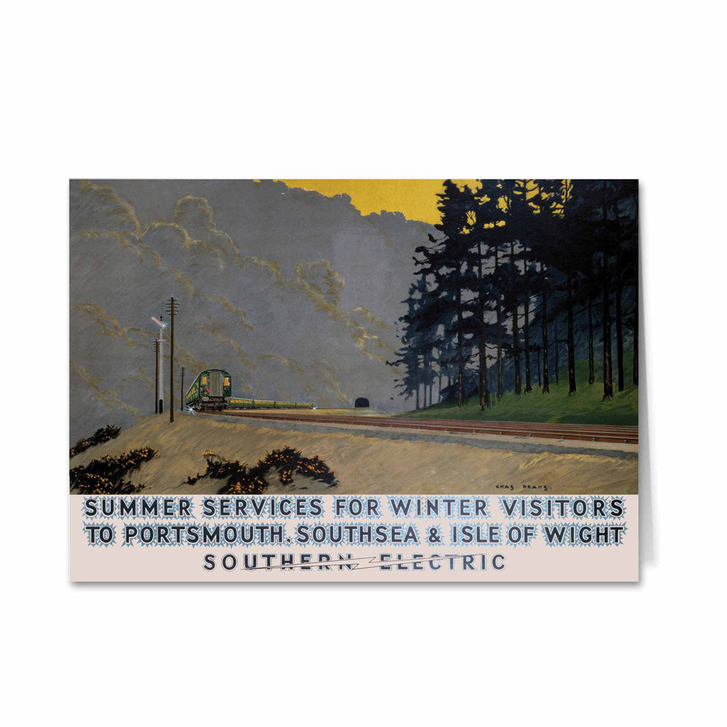 Southern Electric to Portsmouth, Southsea and Isle Of Wight Greeting Card